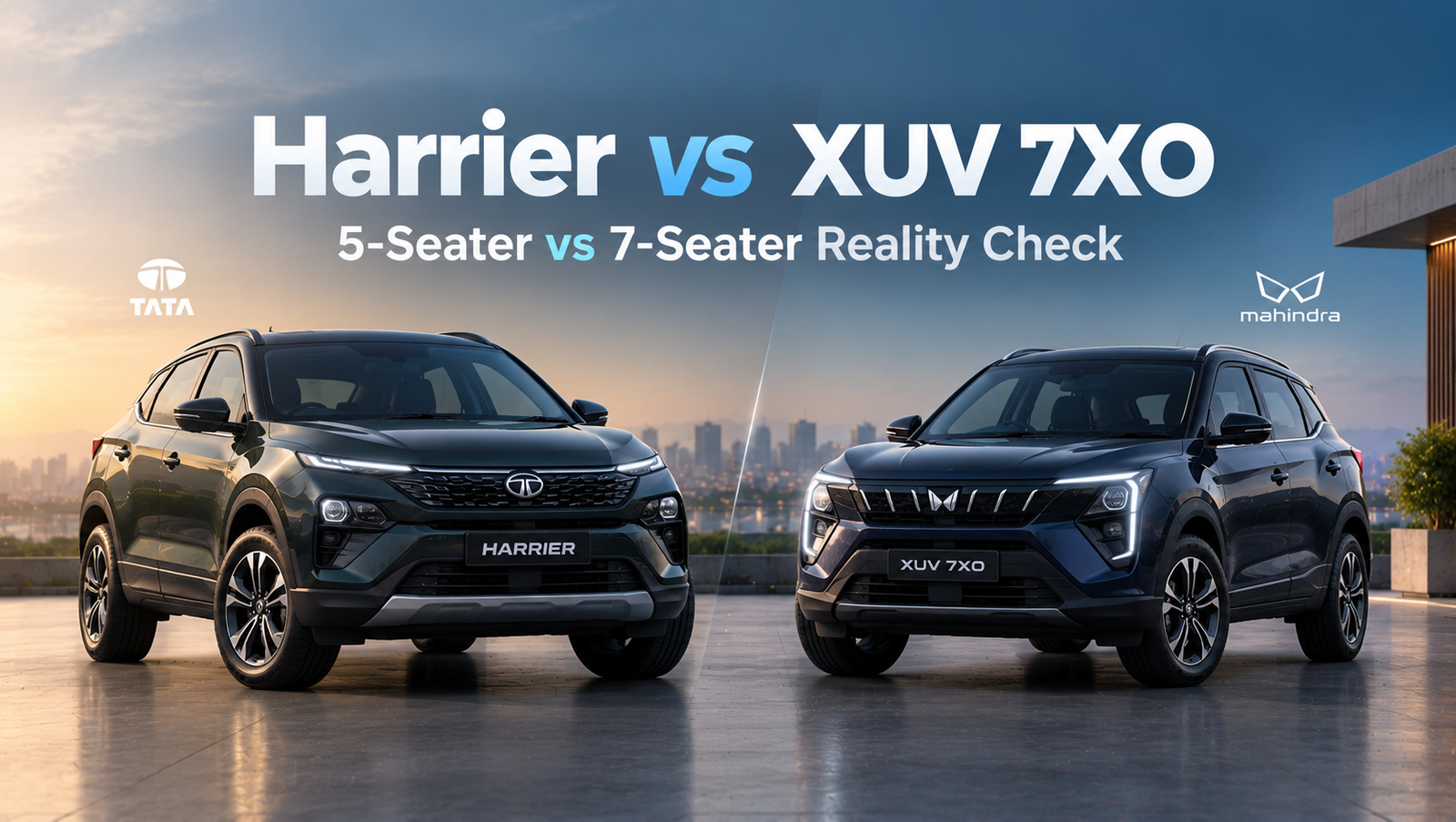 Harrier vs XUV 7XO: 5-Seater vs 7-Seater Reality Check